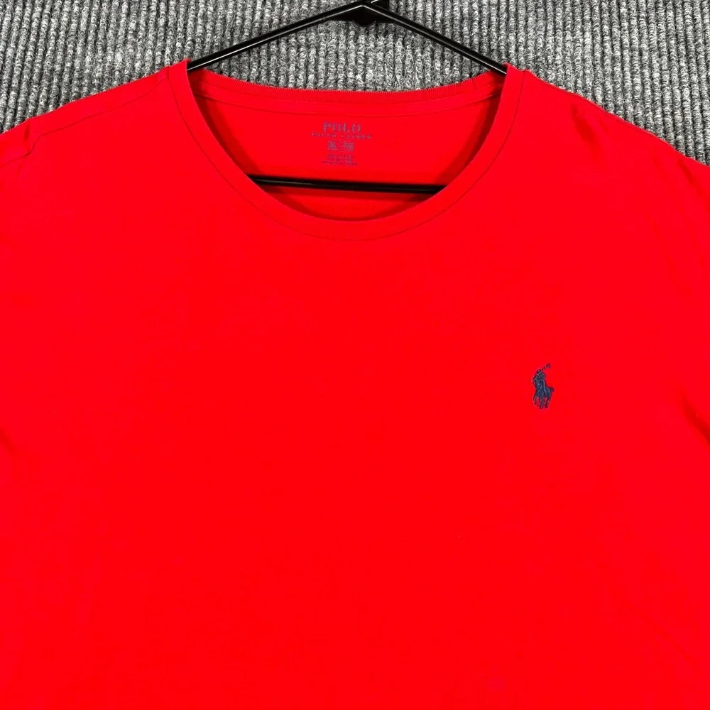 Polo Ralph Lauren Shirt Mens XL Extra Large Red Short Sleeve Crew Casual Comfort